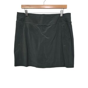 Athleta Womens Skirt Size 14 Dark Gray  Athletic Tennis Golf Skort Shorts